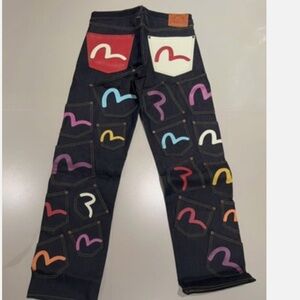 Evisu Multi Pocket Jeans Limited Edition Blue New Extremely rare